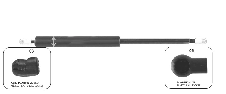 Molla A Gas Per Portellone PEUGEOT 806 (1994-2002) – Lunghezza 632mm, Forza 600N – Ricambio TarosTrade - 4